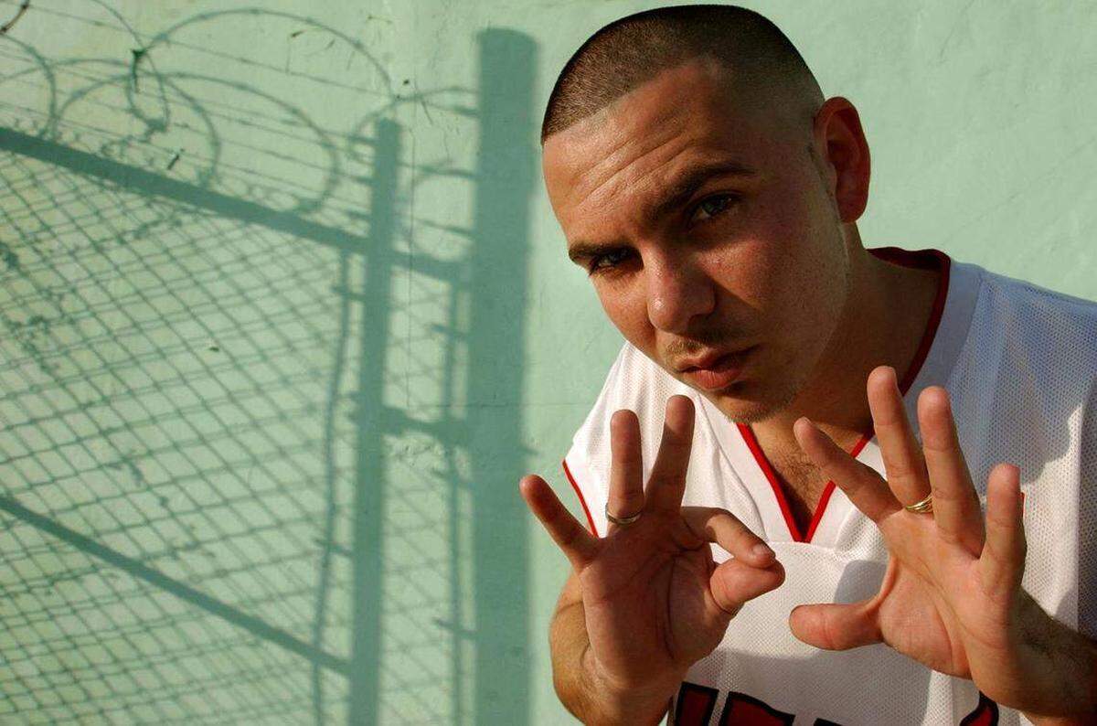 En 2003, Pitbull visitó el barrio donde creció, cerca de la antigua casa de su madre en Wynwood.