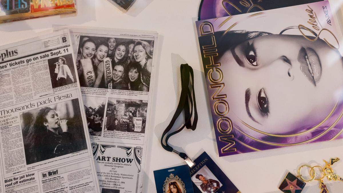 Muestra de la exhibición “Selena Forever/Siempre Selena”, en honor a la cantante Selena Quintanilla, que estuvo en el Museo de Arte de El Paso hasta el 9 de febrero de 2025.
