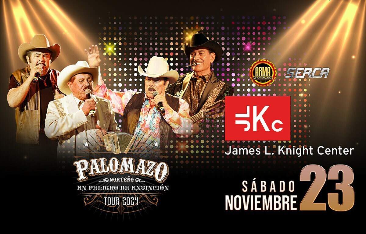 Concierto de Palomazo Norteño en el James L. Knight Center.