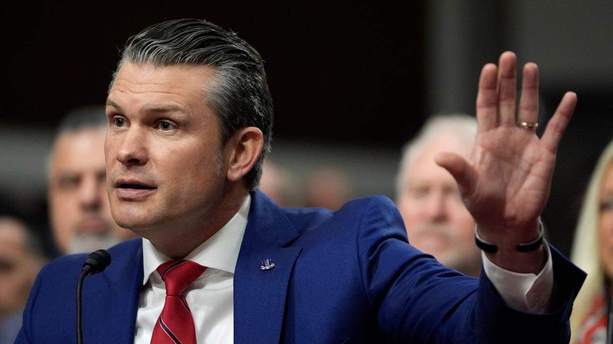 Pete Hegseth, el nominado para secretario de Defensa por el presidente electo Donald Trump, responde preguntas frente al Comité de las Fuerzas Armadas del Senado, el miércoles 14 de enero de 2025, en Washington, D.C.