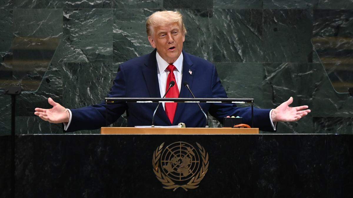 El presidente estadounidense Donald Trump da un discurso ante la Asamblea General de la ONU, el martes 23 de septiembre de 2025, en las Naciones Unidas.