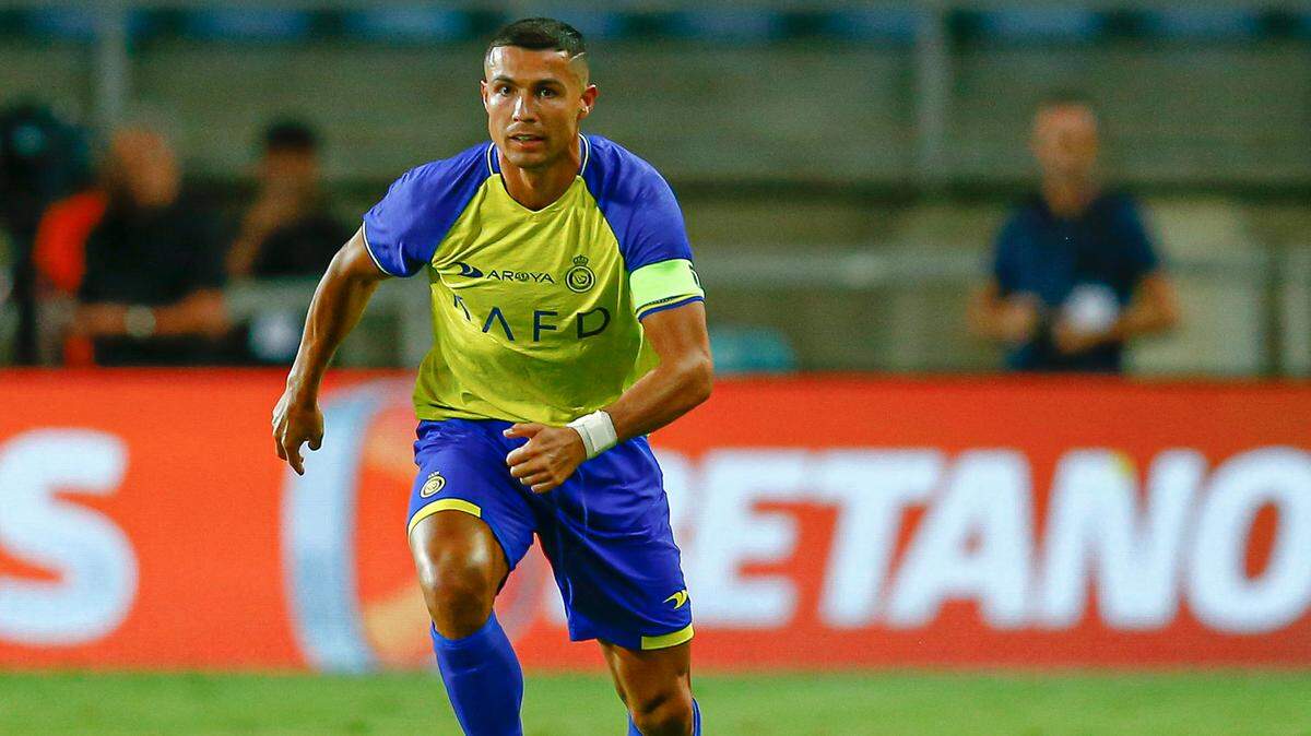Cristiano Ronaldo of Al Nassr  during the Algarve Cup match, between Al Nassr and Benfica played at Algarve Stadium on July 20 2023 in Faro, Spain. (Photo by Antonio Pozo / Pressinphoto)