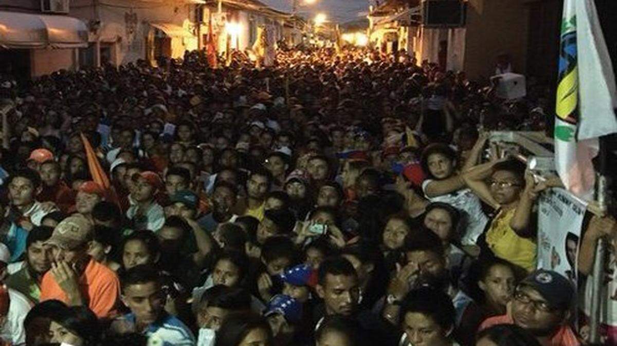 Acto de la oposición en Altagracia de Orituco, estado Guárico. 
