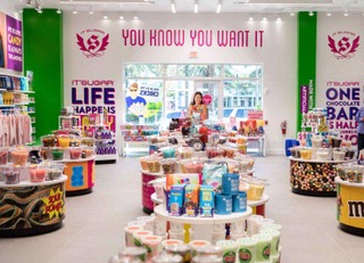 IT’SUGAR, una de las tiendas especializadas en dulces más grandes del mundo.