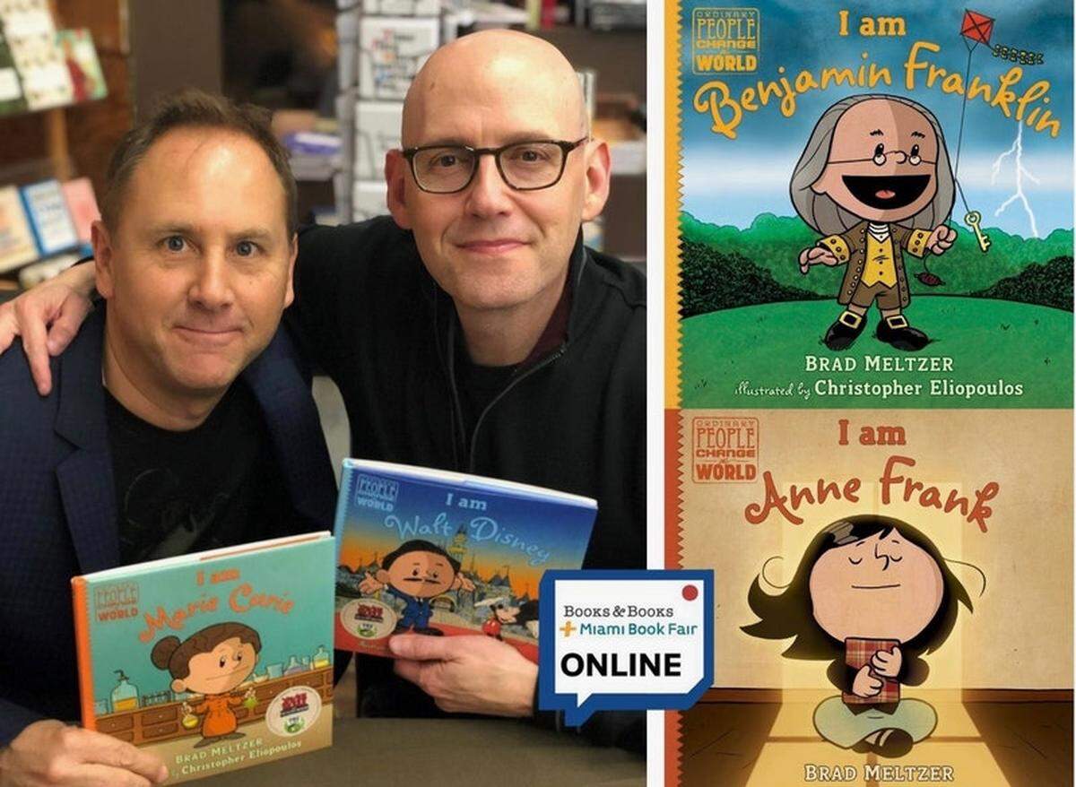 Illustrator Christopher Eliopoulos and author Brad Meltzer have appeared at the Miami Book Fair with their “Ordinary People Change the World” series.