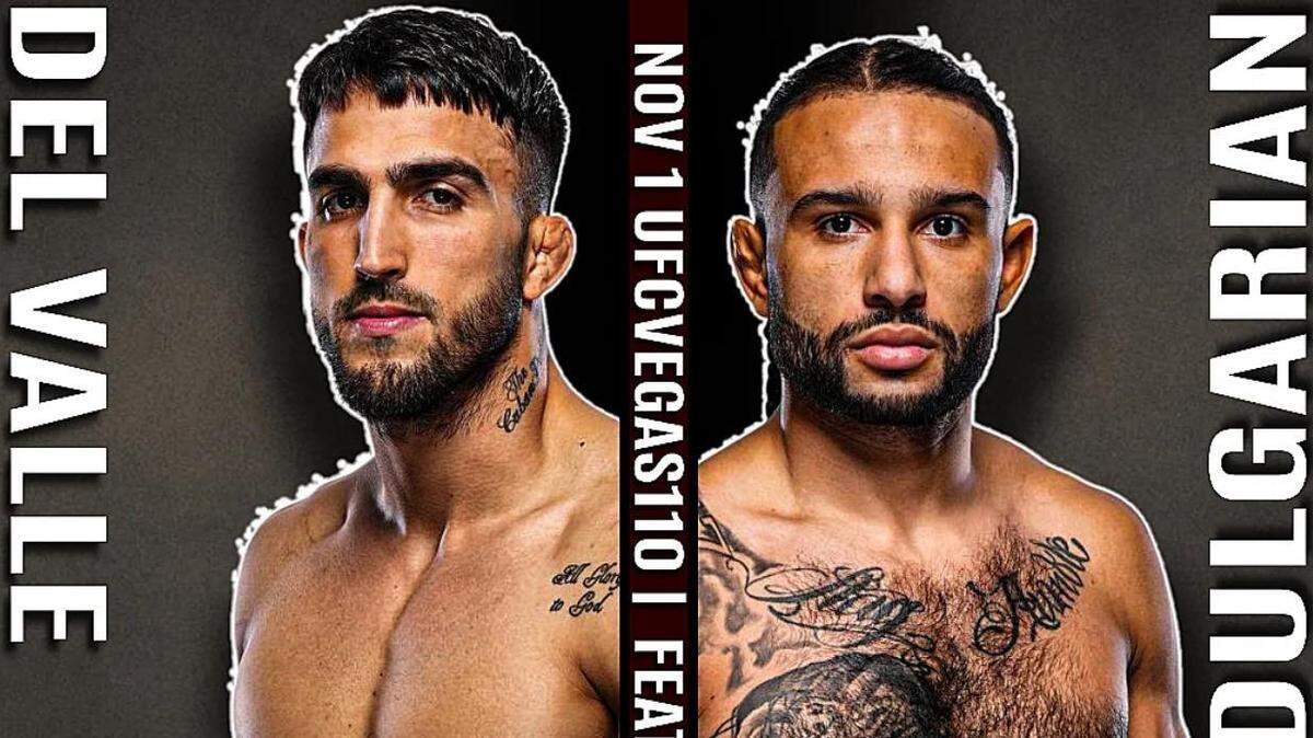 Tras un debut soñado, el peleador cubano Yadier del Valle (izq.) encara un duro reto frente al favorito Isaac Dulgarian, pero su poder, versatilidad y carácter caribeño podrían marcar la diferencia.