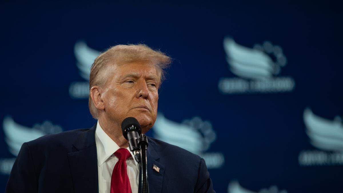 El ex presidente Donald Trump hace comentarios en la Conferencia Política del camino hacia la Mayoría de la Coalición Fe y Libertad de 2024 en el Washington Hilton en Washington, D.C., el sábado 22 de junio de 2024.