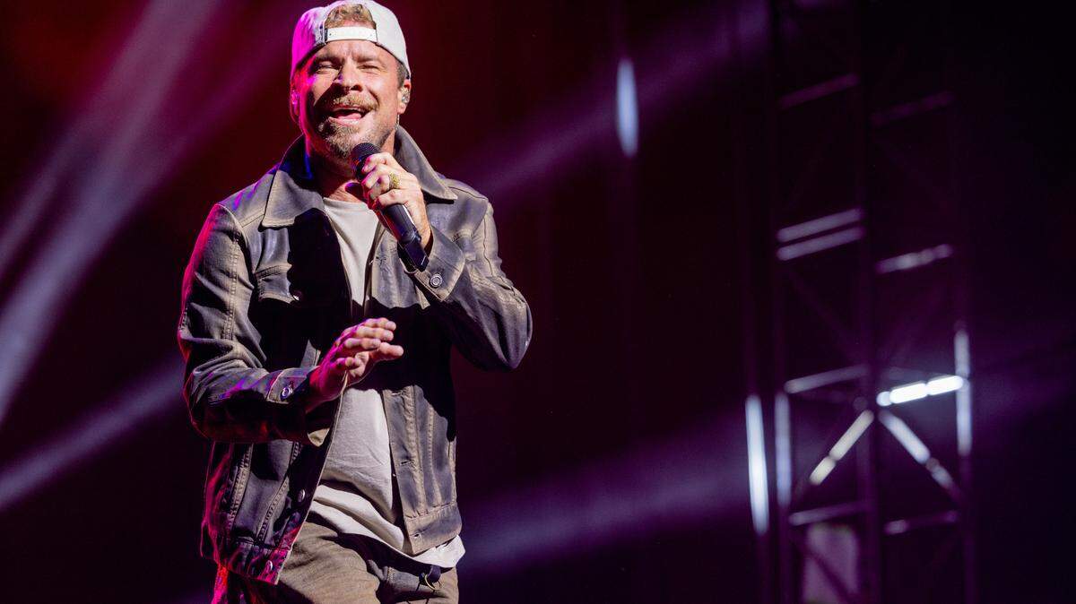 Brian Littrell, de los Backstreet Boys, durante el Festival de Música Stagecoach en el Empire Polo Club el 27 de abril de 2025, en Indio, California.