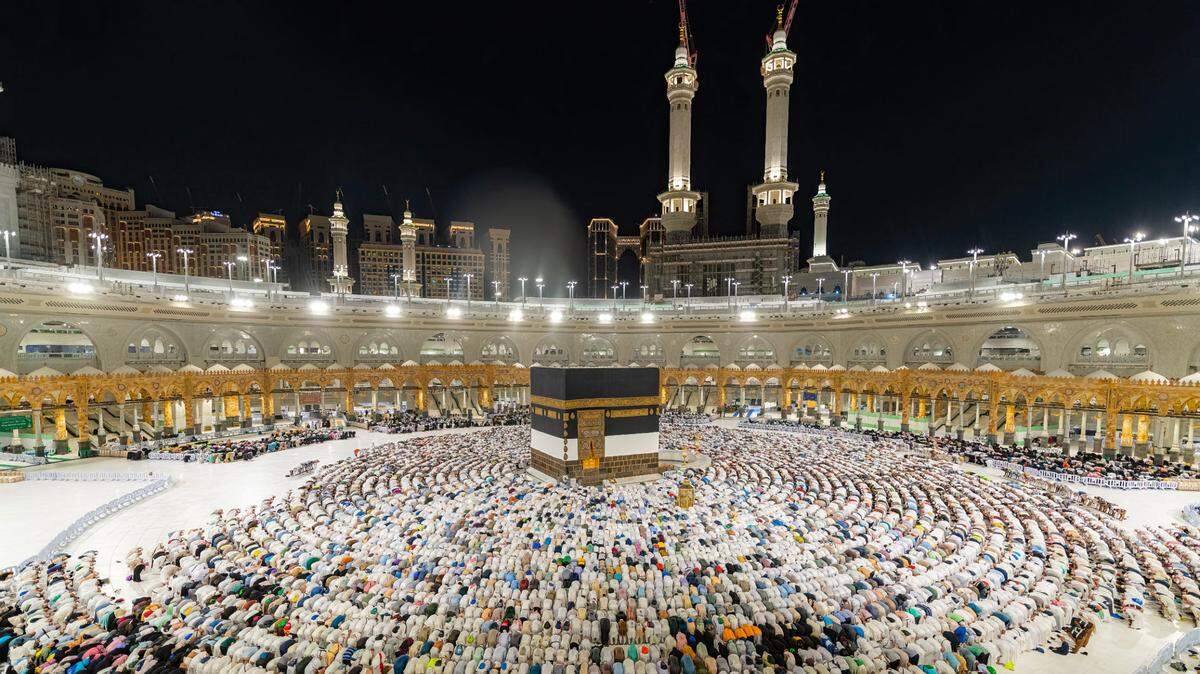 Imagen de la Gran Mezquita de La Meca, en Arabia Saudita, durante la celebración del ‘hach’, la peregrinación anual al sitio sagrado islámico, el 16 de junio de 2024.