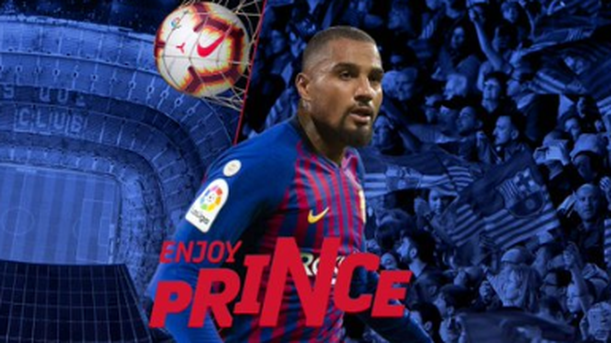 Kevin-Prince Boateng llega a Barcelona para darle descanso al uruguayo Luis Suárez.