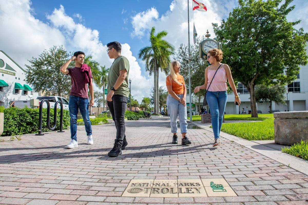 El trolley hacia los Everglades y el Parque Nacional de Homestead sale de Homestead Station, en 4 S Krome Ave, a diferentes horas del día. Es gratis pero se recomienda reservar.