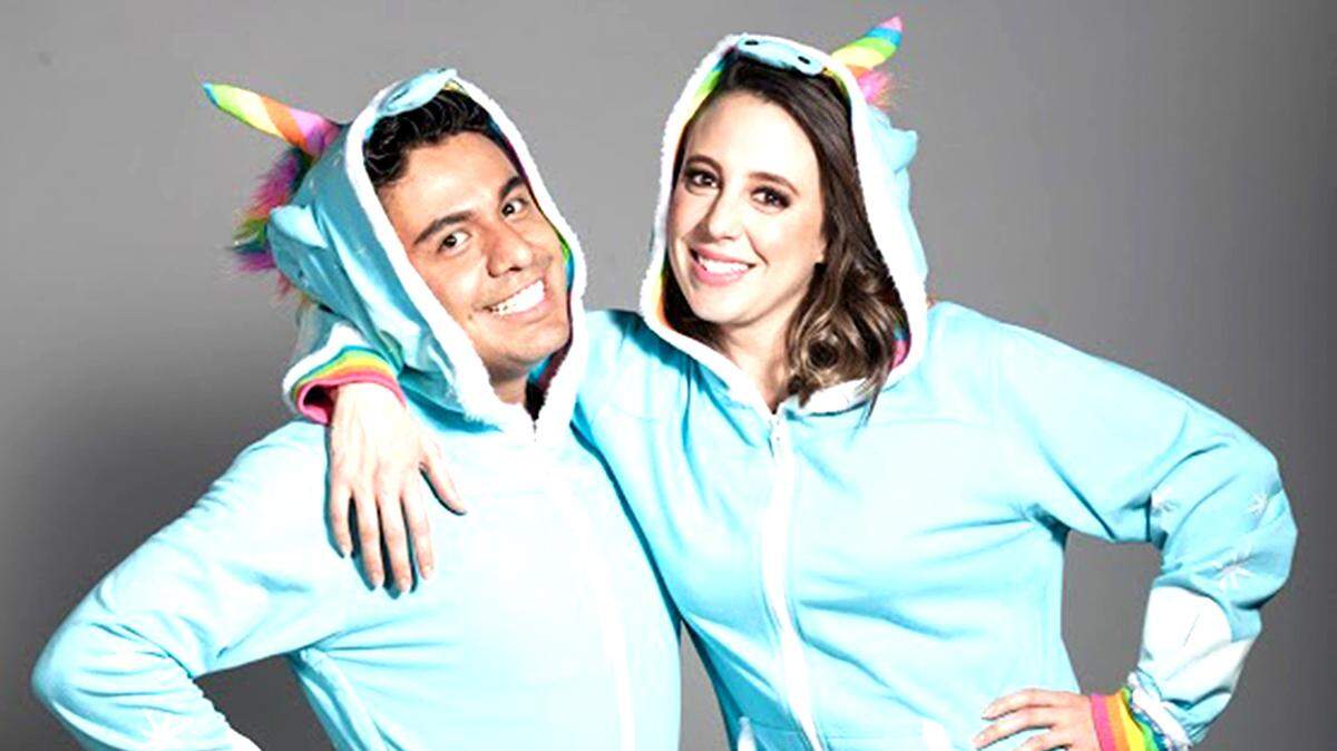 Sofía Niño de Rivera y Ricardo Peralta.
