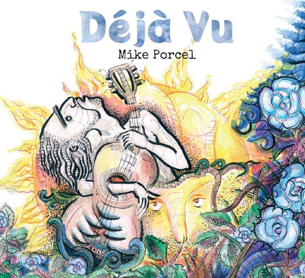 Portada del disco ʻDeja-Vuʼ de Mike Porcel, a cargo de Roberto Carril Bustamante.