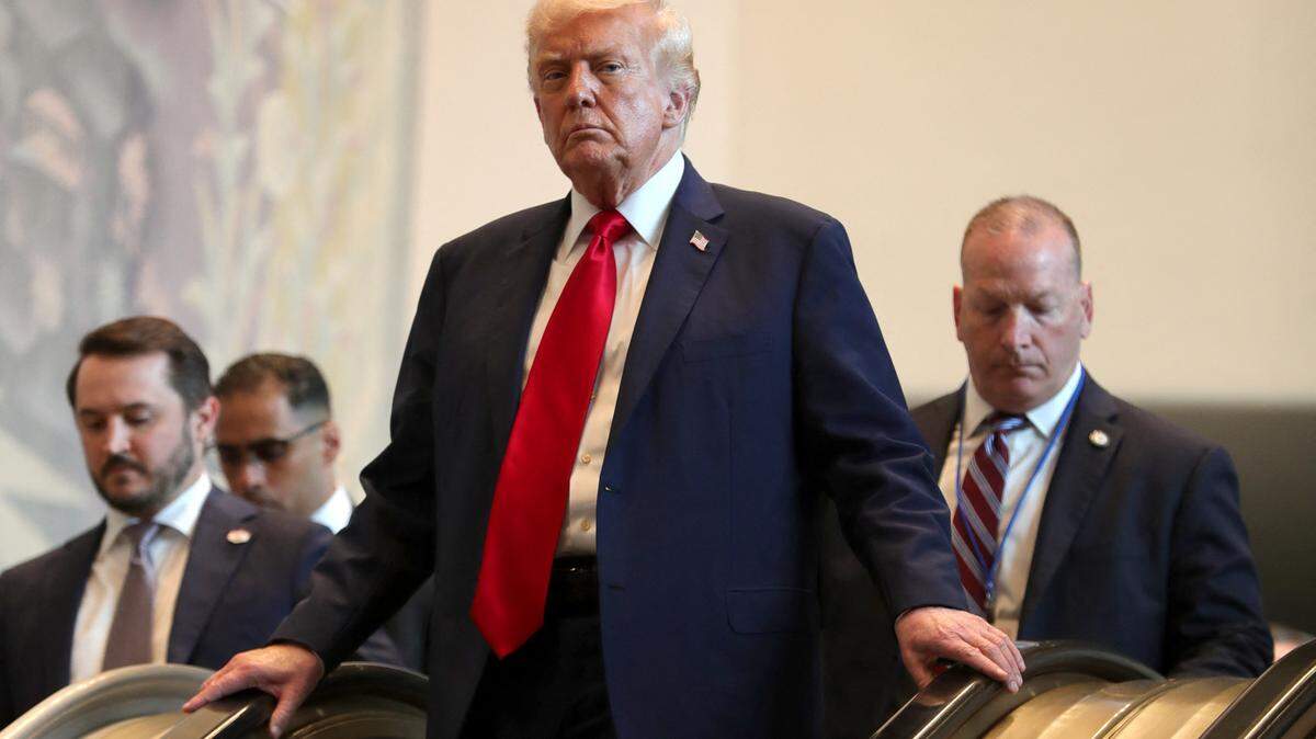 El presidente de Estados Unidos, Donald Trump, llega a la 80ª sesión de la Asamblea General de la ONU (UNGA) el 23 de septiembre de 2025 en la ciudad de Nueva York.