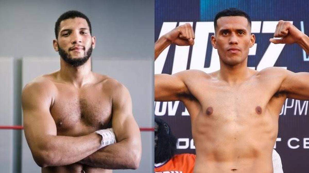 Decepción es una palabra que recoge todos los sentimientos del equipo de  David Morrell Jr (izq.). Cuando el cubano y todos los que le rodean escucharon que David Benavídez que prefería a Jaime Munguía, todos quedaron perplejos. 