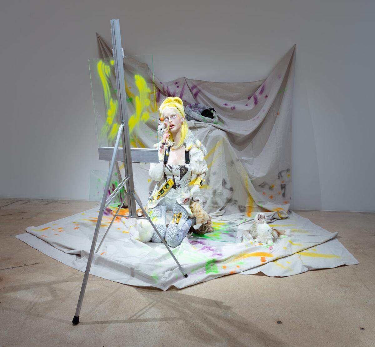 'A theory of feline aesthetics', 2021, de Cajsa von Zeipel en el Rubell Museum.