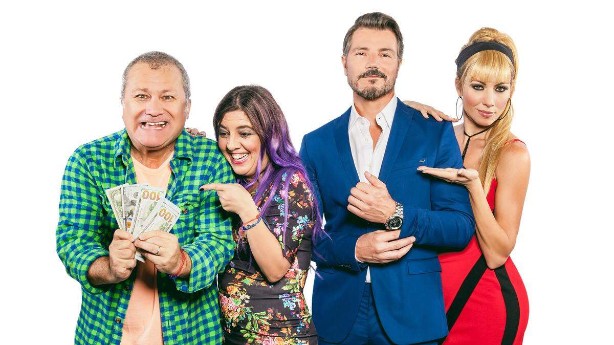 Elenco de "El test" (desde la izq.): Alejandro Vales, Jessica Álvarez Dieguez , Leandro Castello y Carolina Laursen.