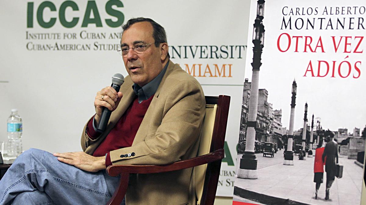 El escritor y político cubano Carlos Alberto Montaner falleció en Madrid el 29 de junio. Personalidades del exilio destacan su legado y la esperanza que pusieron en él para presidente de una Cuba libre. En la foto Montaner presenta “Otra vez adiós” en la Casa Bacardí, de la Universidad de Miami, en marzo del 2013.