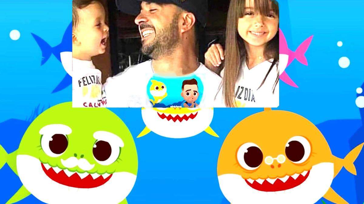 Rocco, Luis y Mikaela Fonsi
