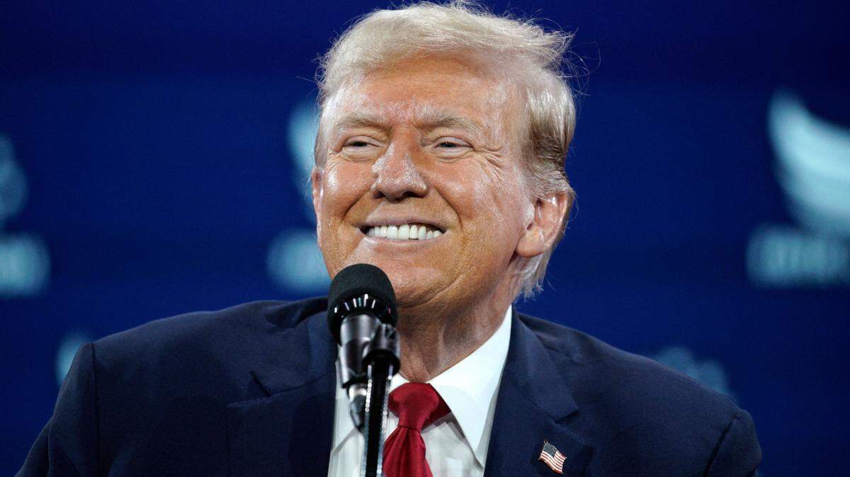El candidato presidencial republicano y ex presidente estadounidense Donald Trump pronuncia un discurso en la Conferencia Camino a la Mayoría de 2024 en Washington el 22 de junio de 2024. 