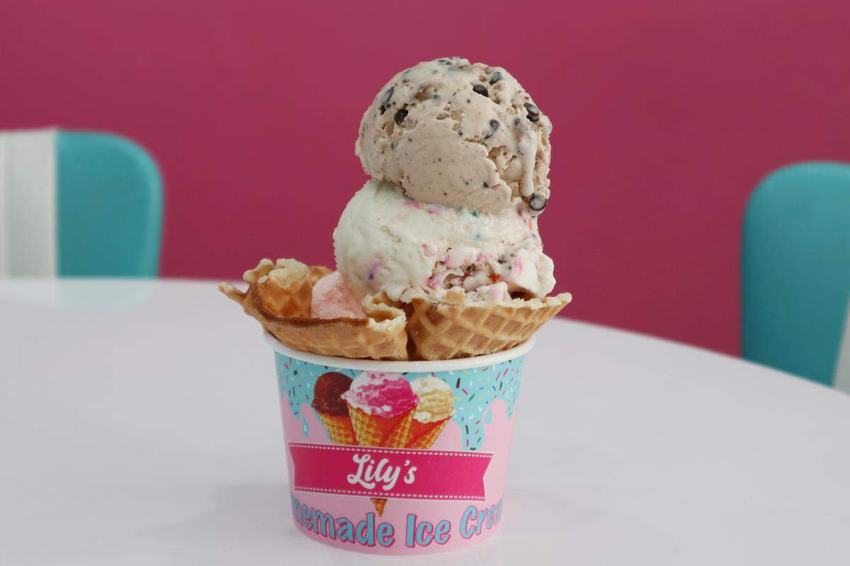 Wolverine Delight, helado de masa de pastel con brownies, chispas y masa de galleta.                