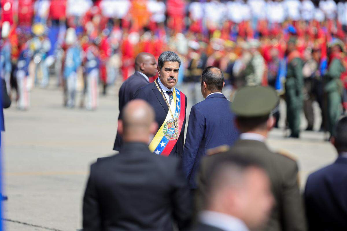 Nicolás Maduro, seen at a Jan. 10, 2025 ceremony in Caracas on the day he was sworn in for a third term as Venezuelan head of state.