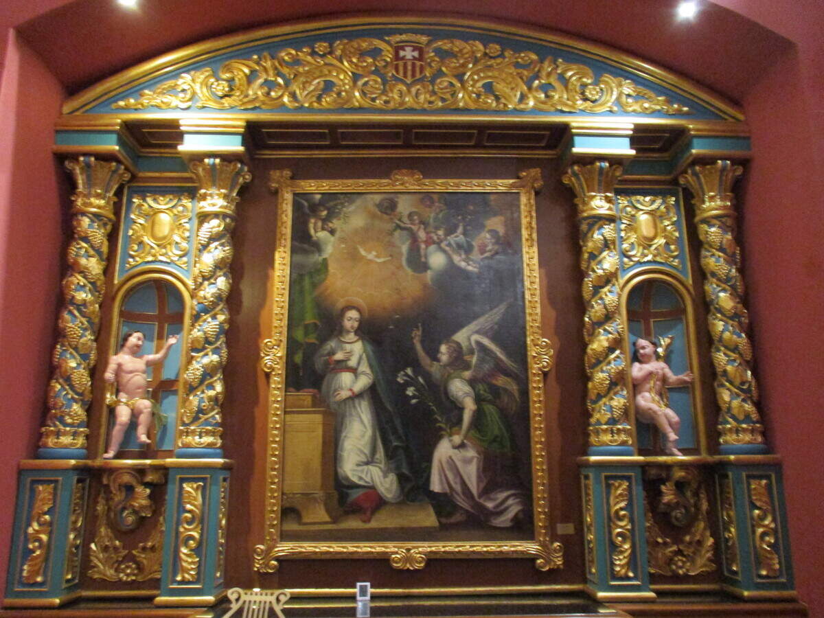 La Anunciación. Anónimo peruano del siglo XVIII.
