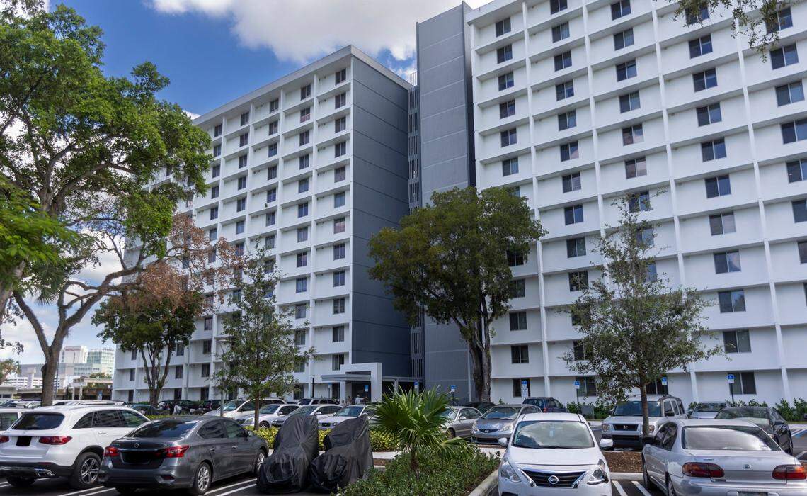The Robert King High building at Northwest Seventh Street and 14th Avenue is one of the buildings participating in the Miami Housing Authority’s Project-Based Voucher (PBV) program. Tenants pay a portion of the rent, and the program covers the remainder.