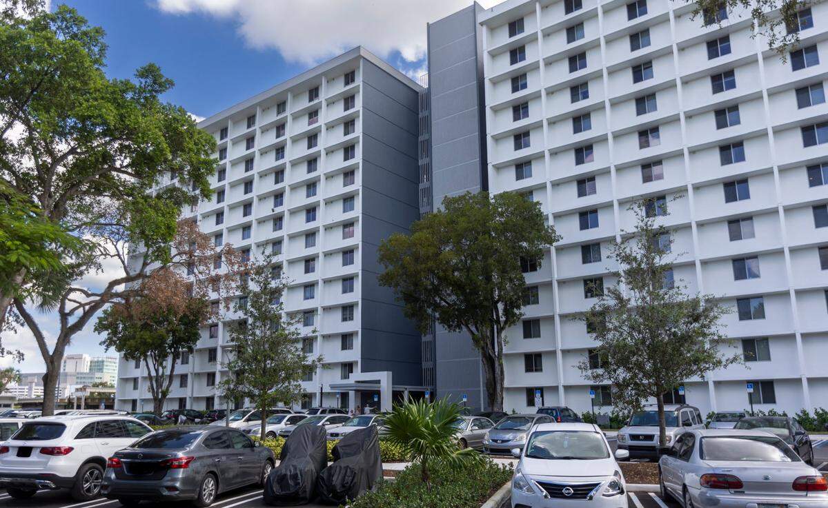 The Robert King High building at Northwest Seventh Street and 14th Avenue is one of the buildings participating in the Miami Housing Authority’s Project-Based Voucher (PBV) program. Tenants pay a portion of the rent, and the program covers the remainder.
