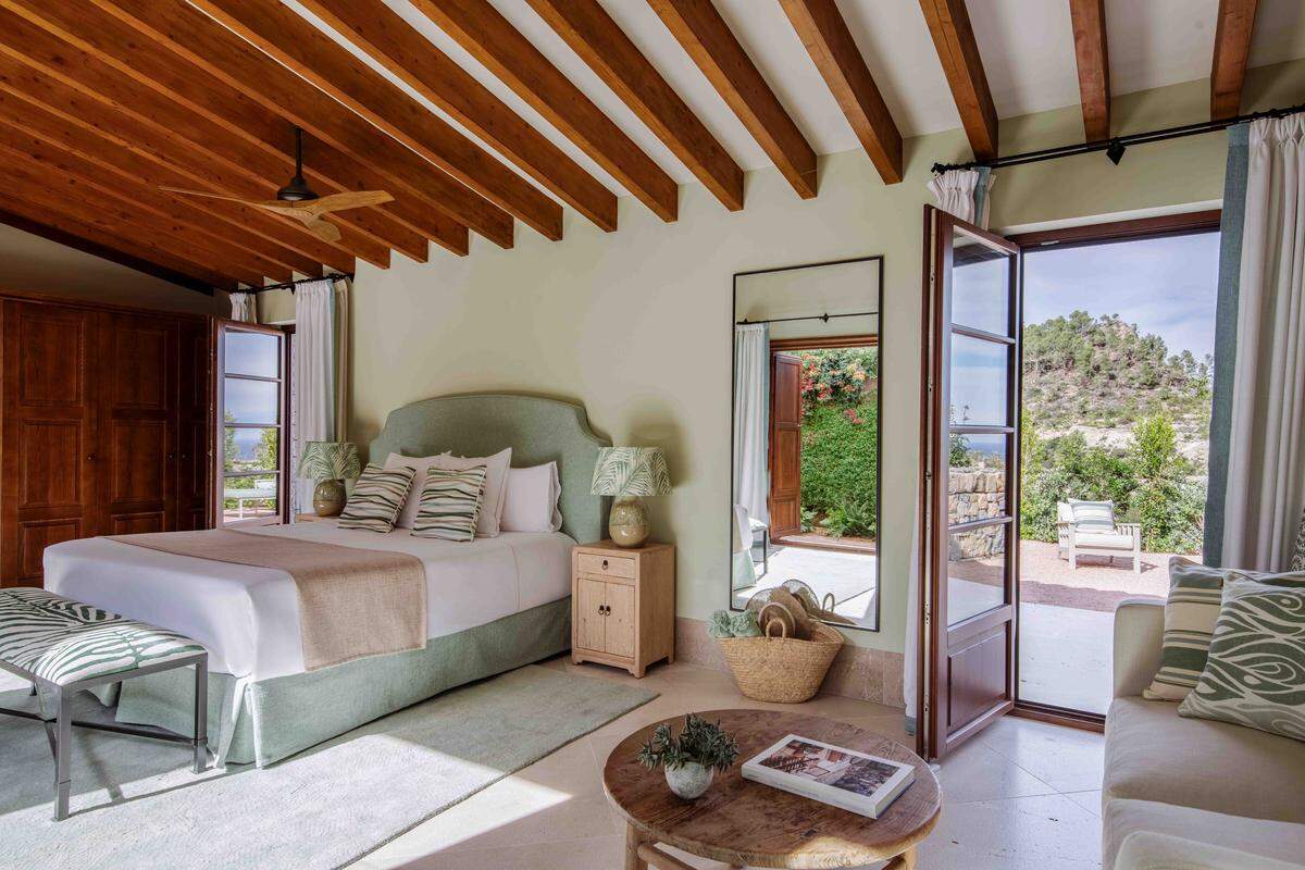 Una de las suites del Son Bunyola Hotel en Mallorca.