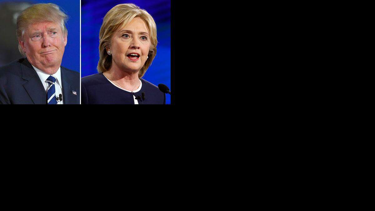  Hillary Clinton, Donald Trump. 