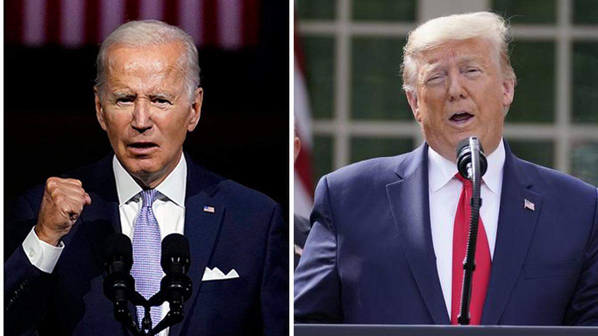 Joe Biden, Donald Trump. AP