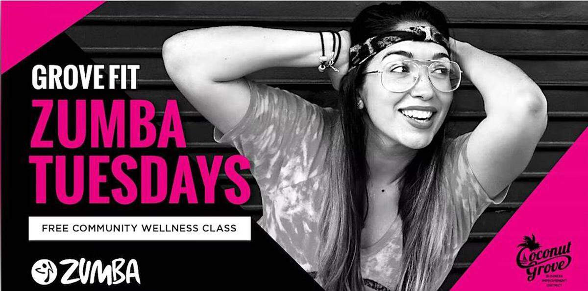 Zumba gratis los martes con Nathaly en Peacock Park.