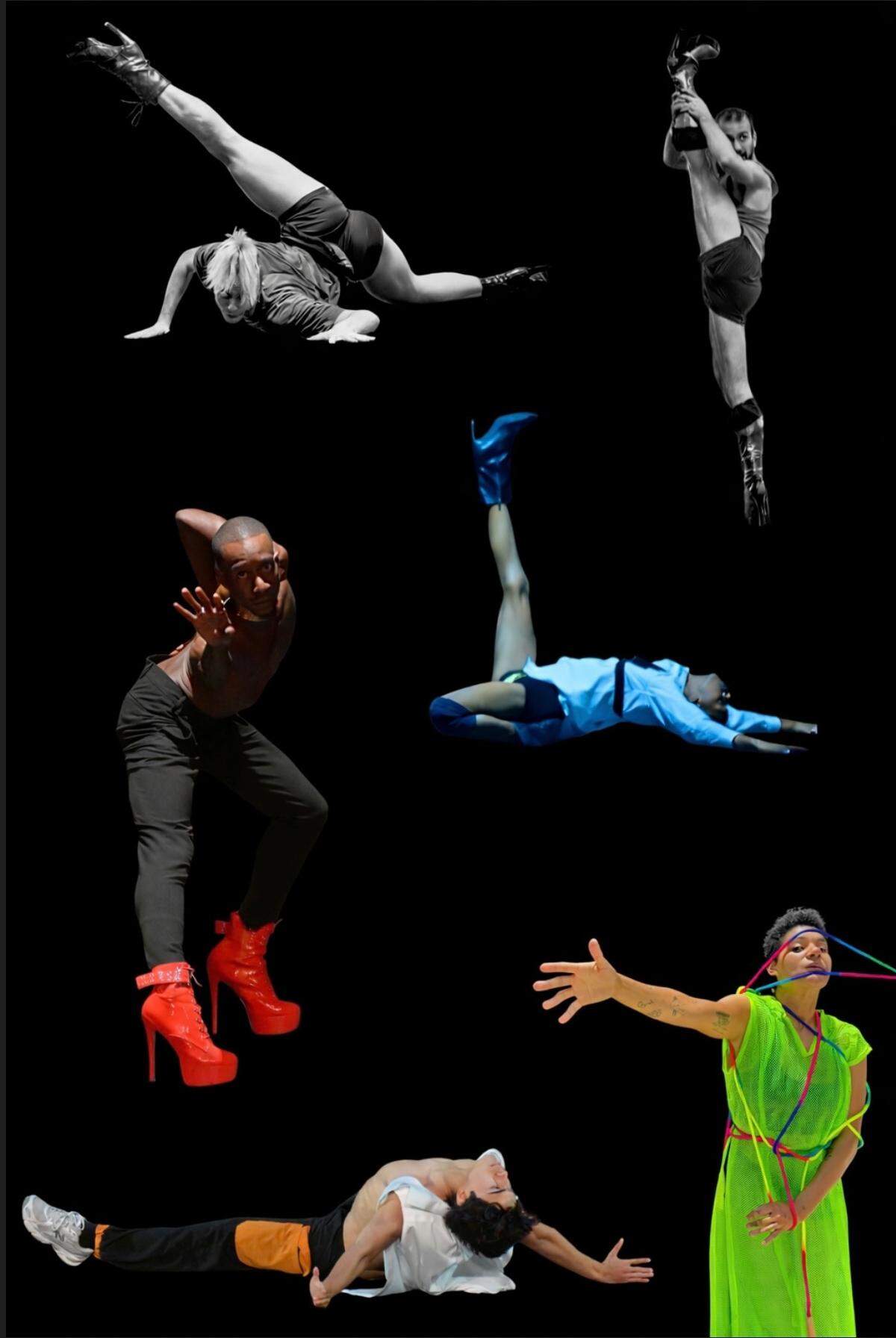Los bailarines de RTWDANCE: Randolph T.Ward, Timothy Grant, Marioenrico D’Angelo, Destiny Díaz y Federico Longo.