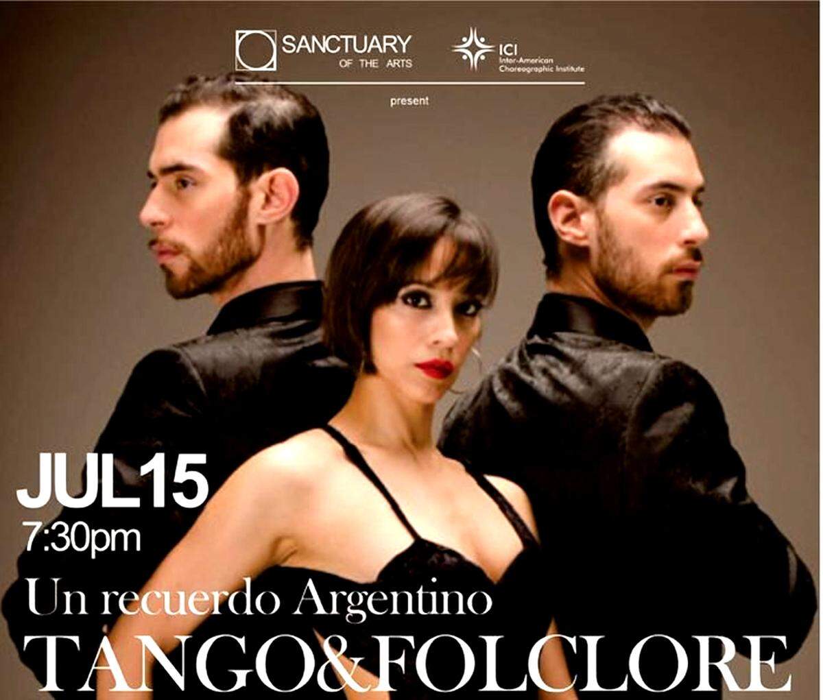 Un recuerdo argentino “Tango & Folclore” en Santuario de las artes.