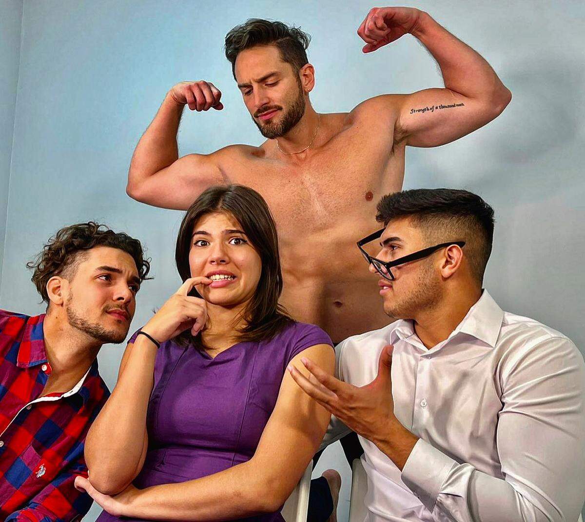 El elenco de ‘Sexpectation’ está conformado por Selene Serra, Stefano Galeb, Alan Brignone y Douglas Olivo.