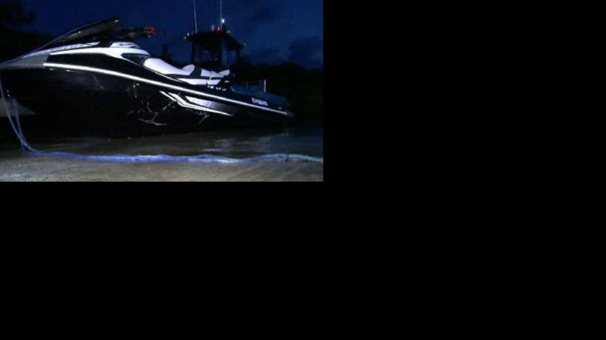 Una moto acuática que estuvo involucrada en el accidente. Cortesía Univisión