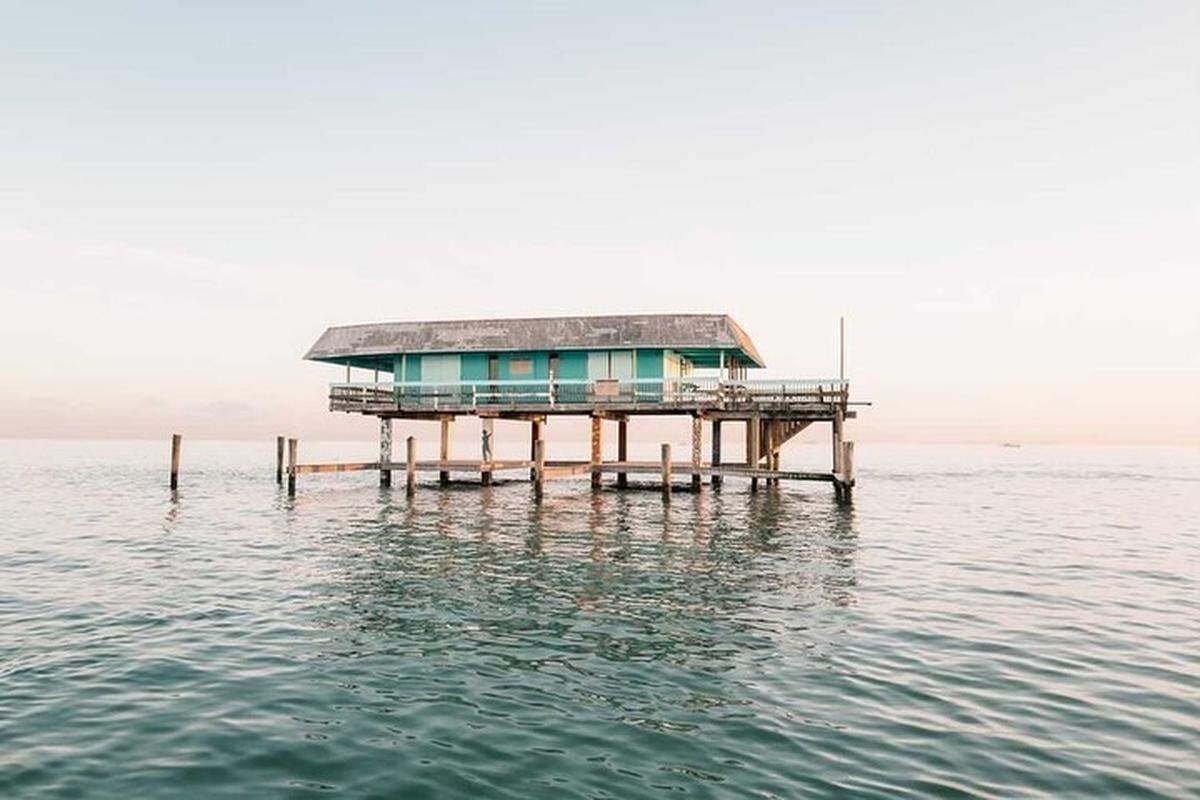 Descubre las casas sobre pilotes de Stiltsville, uno de los rincones más curiosos de la ciudad, en un recorrido en barco de dos horas desde Dinner Key Marina, en Coconut Grove.