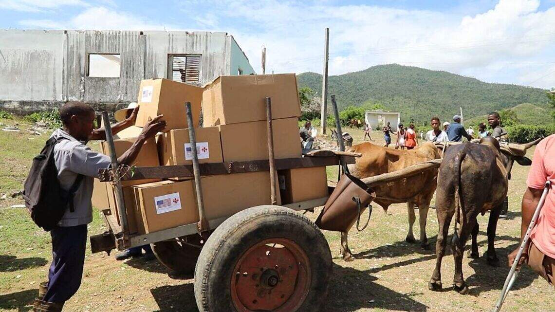 Alivio en medio de la crisis: ayuda humanitaria de EEUU a Cuba llega hasta en carretas tiradas por bueyes