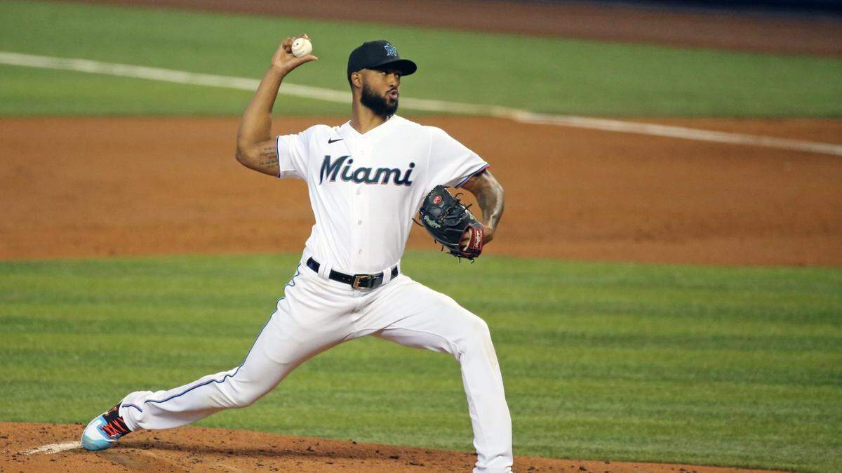 Marlins starter Sandy Alcantara pitched six shutout innings before deparrting on Opening Day as Miami lost at home to Tampa Bay, 1-0.