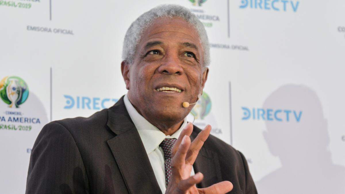 Francisco Maturana habla en una entrevista de prensa el 16 de mayo de 2019 en Colombia.