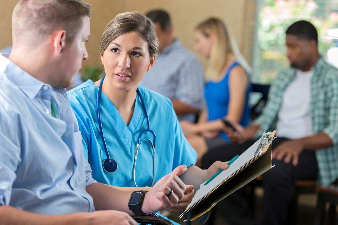 Hospitals, urgent care centers and doctor offices remain open. File photo.