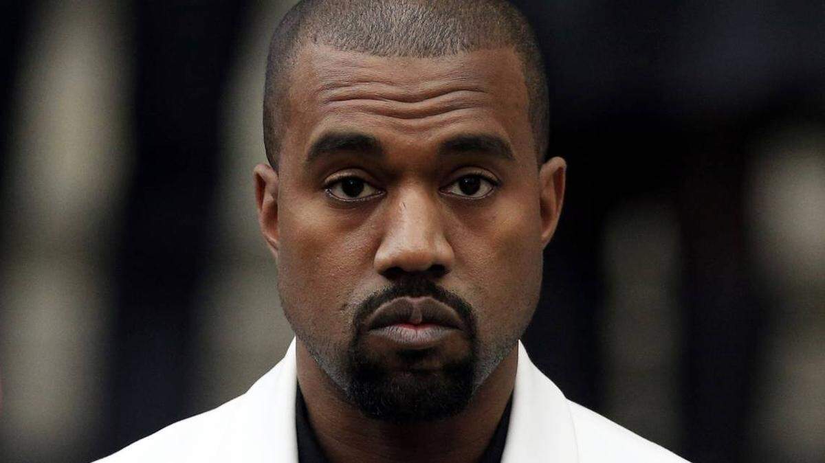 En la foto, el rapero Kanye West. 