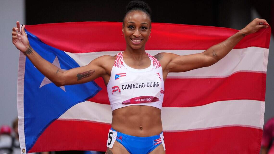 Camacho-Quinn pone a Puerto Rico en lo más alto del podio con oro en 100 m con vallas