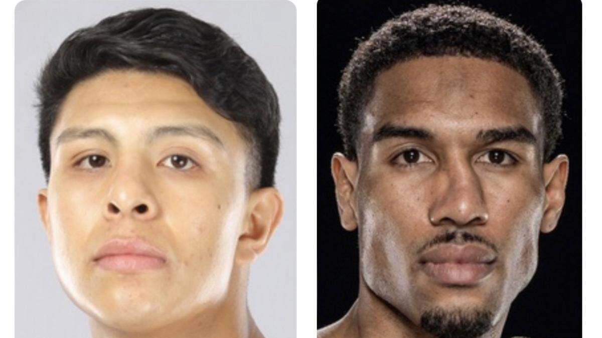 Tras el dominio de Jaime Munguía y el anuncio de Saúl Canelo Álvarez vs. Christian Mbilli, el futuro del cubano Osleys Iglesias (der.) en el peso supermediano abre interrogantes de alto voltaje. 