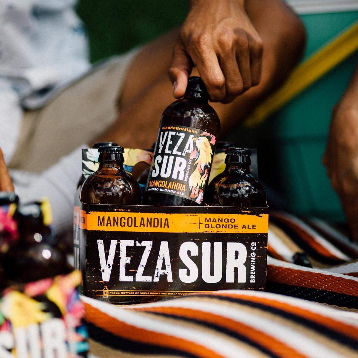 Veza Sur ofrece una variedad de cervezas innovadoras que van desde la cerveza artesanal e IPA, hasta sour y chopp brasileño.