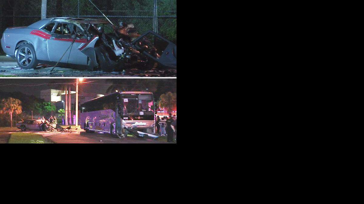 Uno de los hombres murió en el lugar del accidente, el otro murió en el hospital. Cortesía CBS4