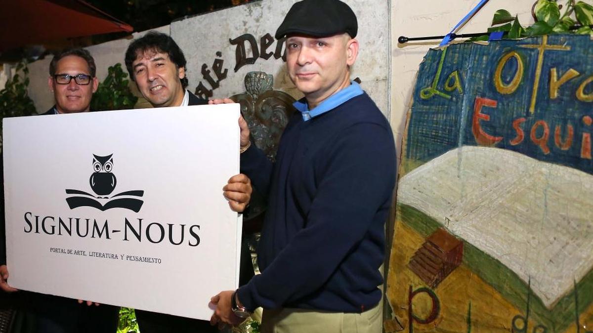 Desde la izq.: Los miembros del Consejo de Dirección de Signum Nous, Ángel Velázquez Callejas, Joaquín Gálvez y Rafael Piñeiro.