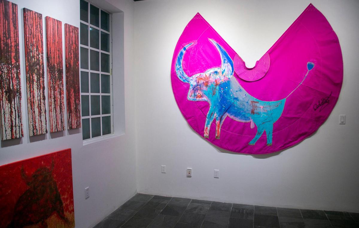 Miami Beach, Florida, December 2, 2021 - The work of Sebastian Castella on display at the David Rosen Galleries. Spanish artists Domingo Zapata and Jacob Vilató were two of group of artists featured at a show at the David Rosen Galleries, 927 Lincoln Rd., Miami Beach.