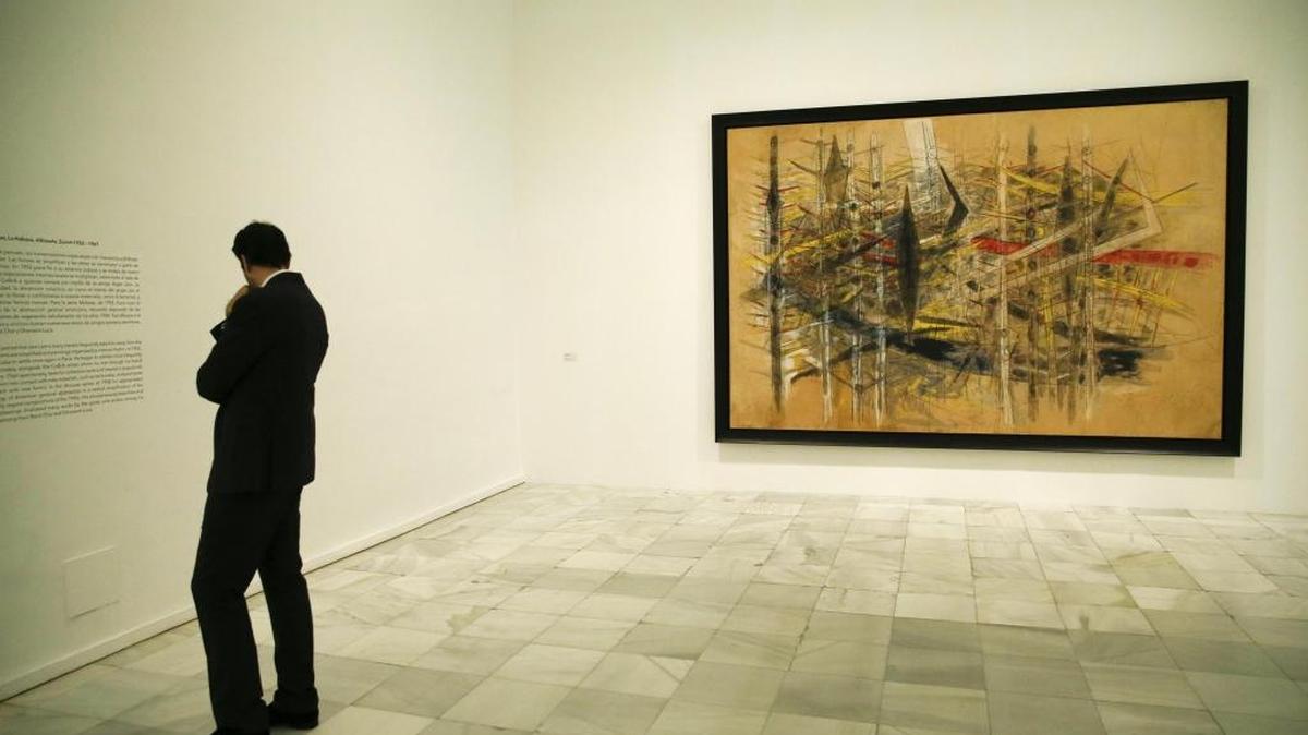 ‘Sin título (La maleza)’, de Wifredo Lam, en la exposición del museo Reina Sofía.